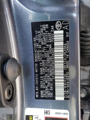 2017 TOYOTA COROLLA L - 2T1BURHE8HC839302