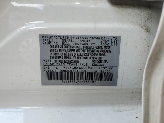 2021 Nissan Sentra S VIN: 3N1AB8BV2MY258007 Lot: 58303764