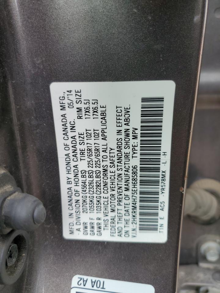2HKRM4H75EH685806 2014 Honda Cr-V Exl