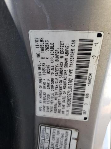 2003 Honda Civic Lx VIN: 1HGEM22573L016702 Lot: 58578324