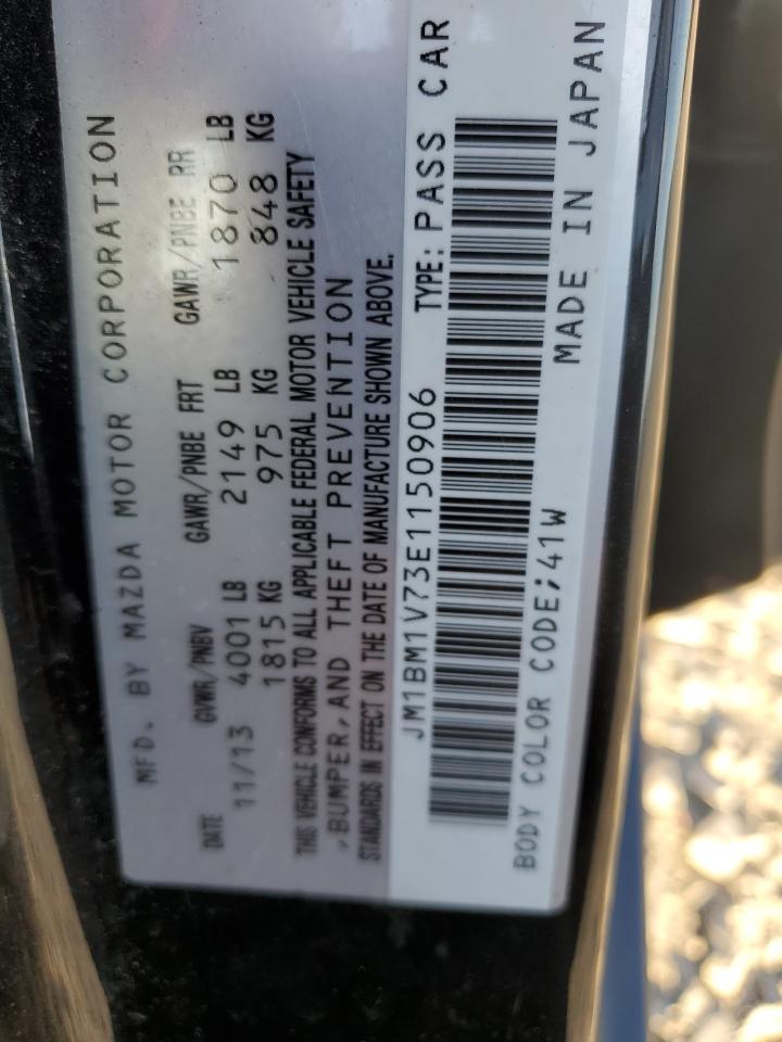 JM1BM1V73E1150906 2014 Mazda 3 Touring