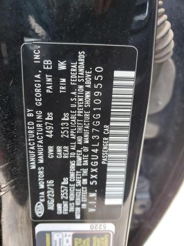 2016 Kia Optima Ex VIN: 5XXGU4L37GG109550 Lot: 60953014