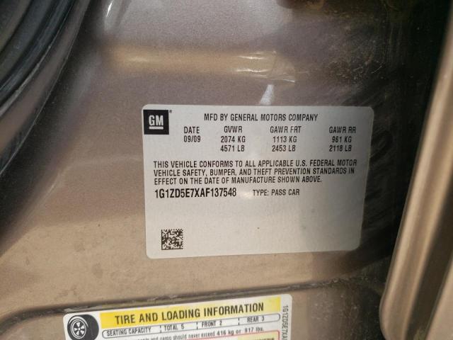 2010 Chevrolet Malibu 2Lt VIN: 1G1ZD5E7XAF137548 Lot: 59574354