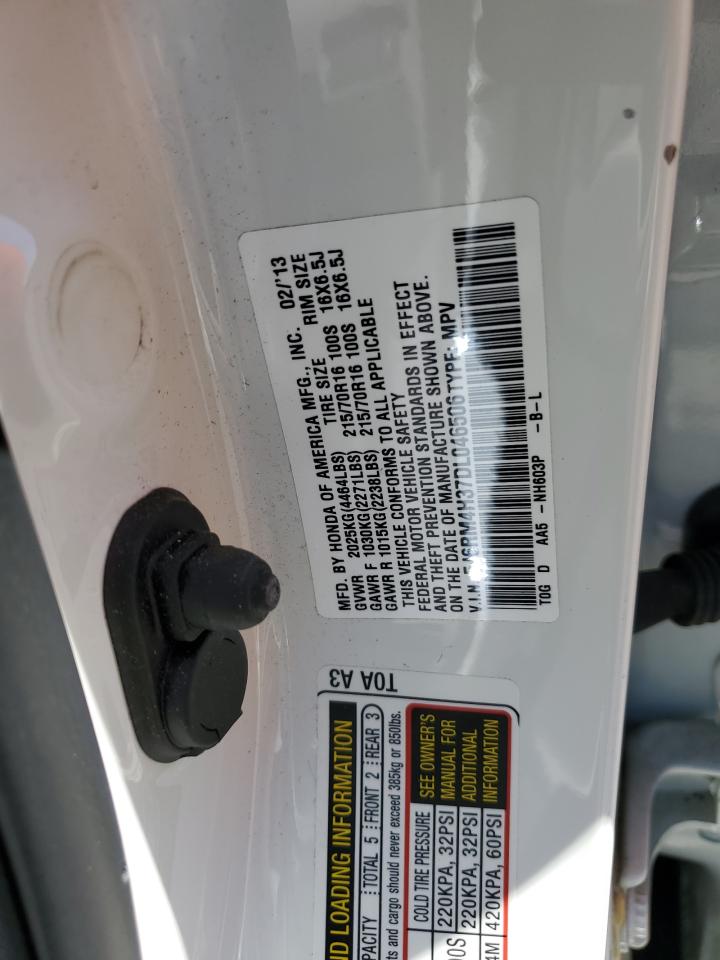 5J6RM4H37DL046506 2013 Honda Cr-V Lx