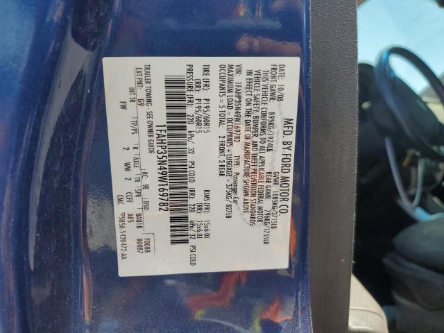 2009 Ford Focus Se VIN: 1FAHP35N49W169782 Lot: 60160174