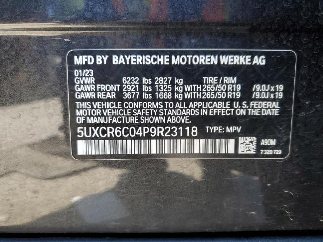 VIN 5UXCR6C04P9R23118 2023 BMW X5, Xdrive40I no.13