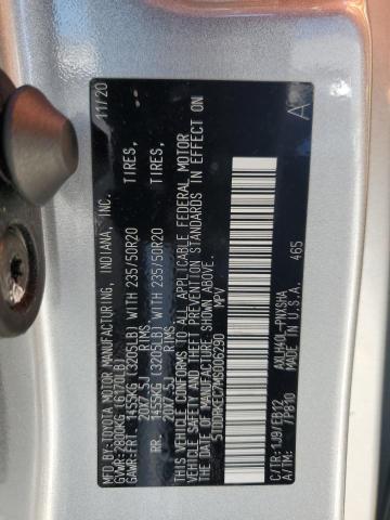 2021 Toyota Sienna Xse VIN: 5TDDRKEC7MS006290 Lot: 59563924