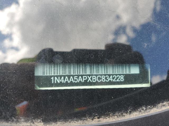 2011 Nissan Maxima S VIN: 1N4AA5APXBC834228 Lot: 57486244