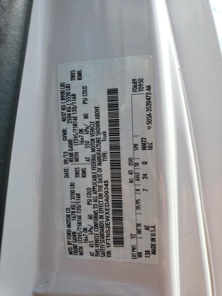 1FTNS2EWXEDA09345 2014 Ford Econoline E250 Van