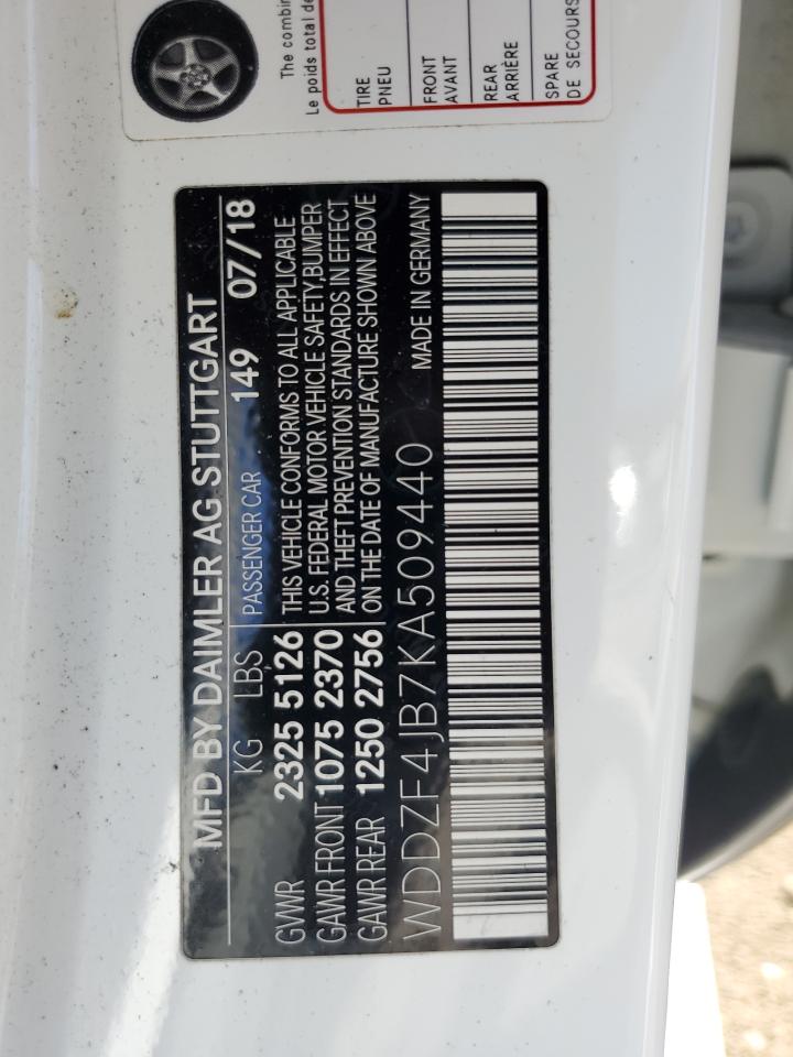 WDDZF4JB7KA509440 2019 Mercedes-Benz E 300