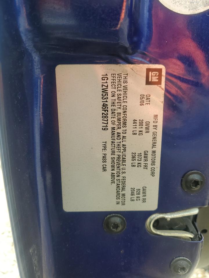 1G1ZW53146F287719 2006 Chevrolet Malibu Ss