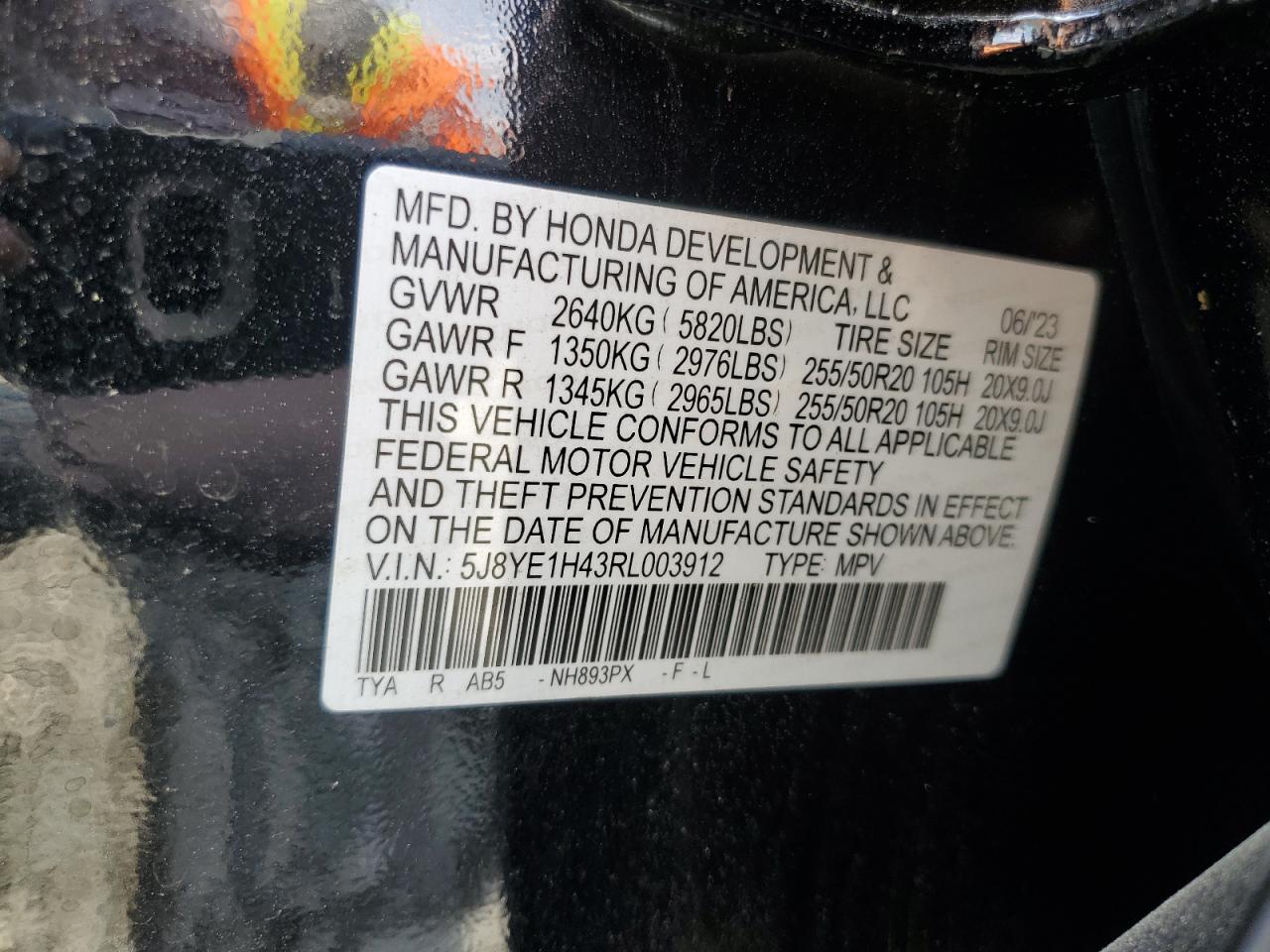 5J8YE1H43RL003912 2024 Acura Mdx Technology