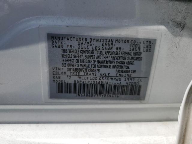 2021 Nissan Sentra Sr VIN: 3N1AB8DV7MY254676 Lot: 59317164