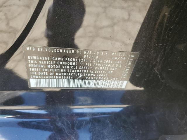 2015 Volkswagen Gti VIN: 3VW4T7AU0FM039984 Lot: 57528904