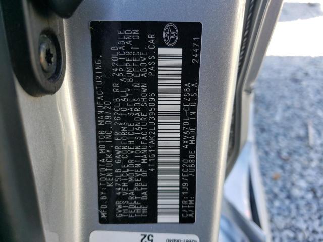 VIN 4T1G11AK2LU395096 2020 Toyota Camry, SE no.12