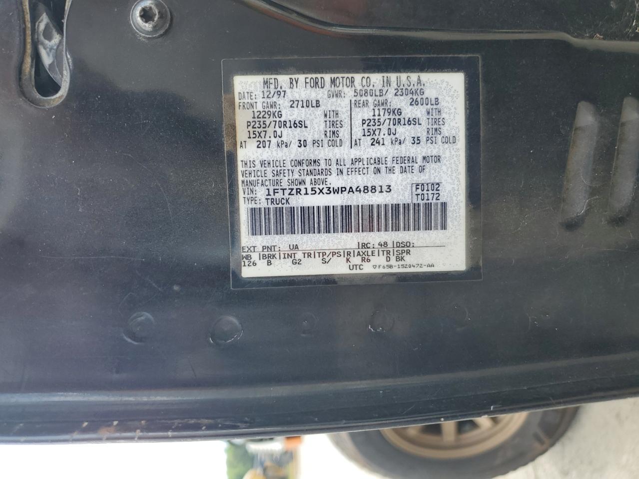 1FTZR15X3WPA48813 1998 Ford Ranger Super Cab