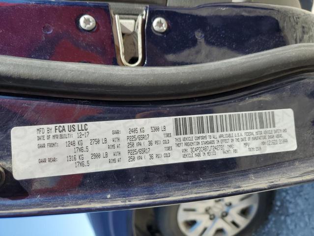 2018 Dodge Journey Se VIN: 3C4PDCAB7JT242731 Lot: 57766194