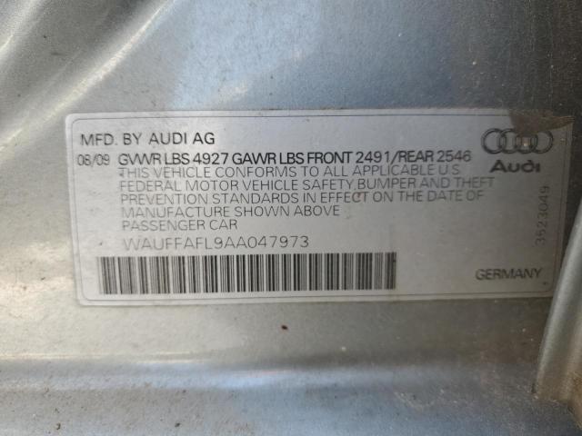 2010 Audi A4 Premium Plus VIN: WAUFFAFL9AA047973 Lot: 61292244