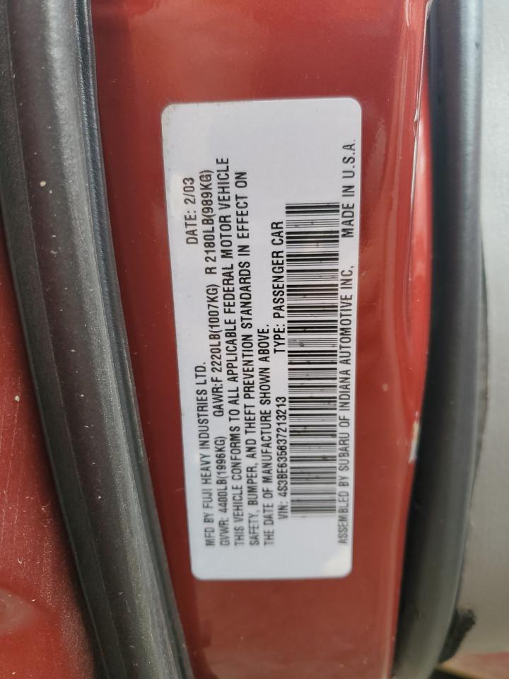 4S3BE635637213213 2003 Subaru Legacy L