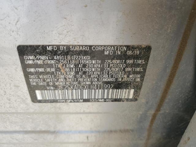 2020 SUBARU FORESTER JF2SKADCXLH411992
