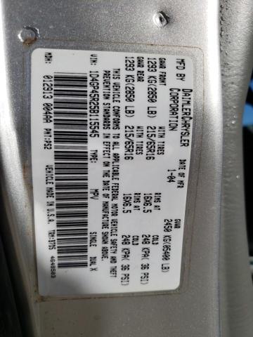 2005 Dodge Caravan Sxt VIN: 1D4GP45R25B115545 Lot: 61284464