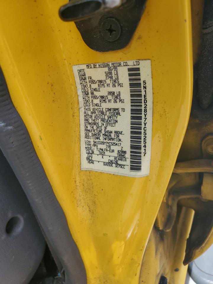 5N1ED28Y7YC525417 2000 Nissan Xterra Xe