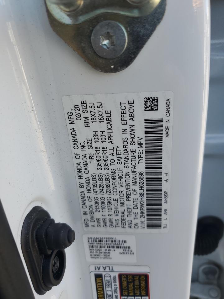 2HKRW2H88LH625698 2020 Honda Cr-V Exl