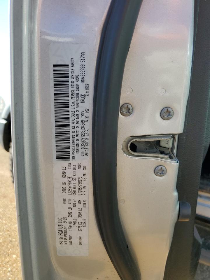 1C6RR7YT2GS134809 2016 Ram 1500 Rebel