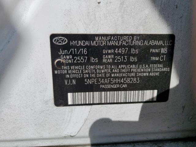 2017 Hyundai Sonata Sport VIN: 5NPE34AF5HH458283 Lot: 57286474