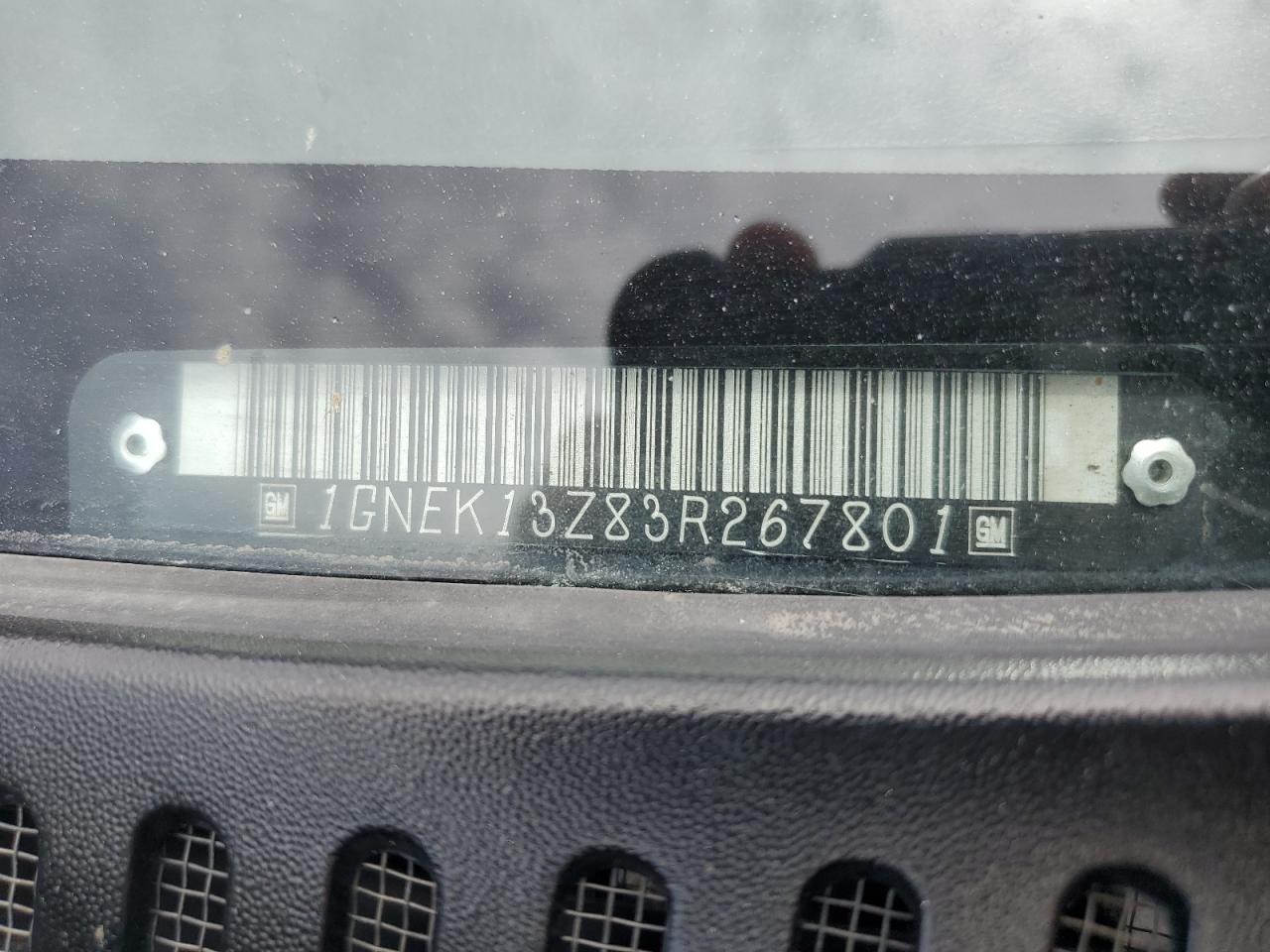 1GNEK13Z83R267801 2003 Chevrolet Tahoe K1500