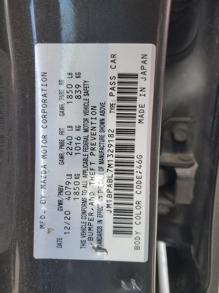 JM1BPABL7M1329182 2021 Mazda 3 Select