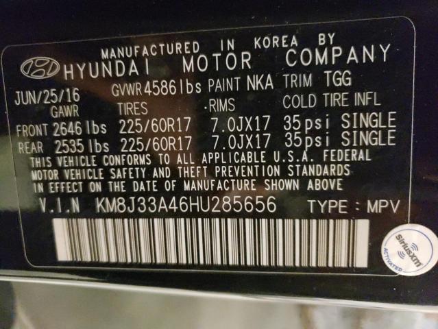 KM8J33A46HU285656 2017 Hyundai Tucson Limited