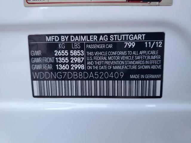 VIN WDDNG7DB8DA520409 2013 Mercedes-Benz S-Class, 550 no.12