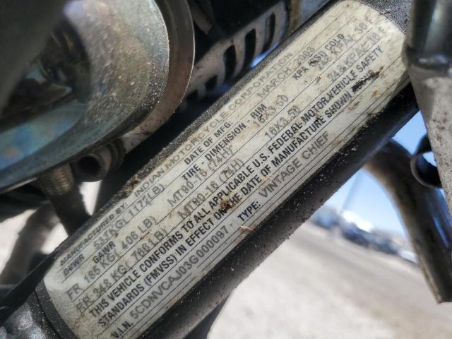 2003 INDIAN MOTORCYCLE CO. CHIEF VINT - 5CDNVCAJ03G000097