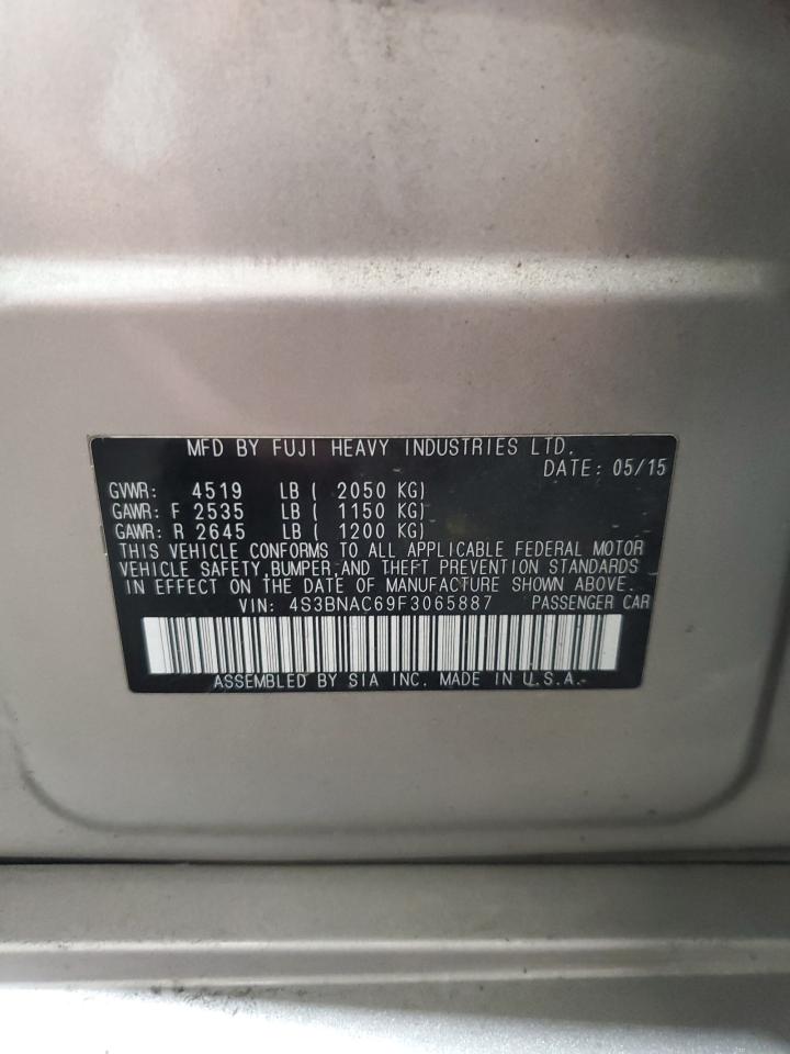 4S3BNAC69F3065887 2015 Subaru Legacy 2.5I Premium