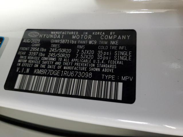 2024 Hyundai Palisade Calligraphy VIN: KM8R7DGE1RU673098 Lot: 60848284