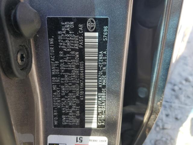 4T1B11HK7JU648605 2018 TOYOTA CAMRY - Image 12