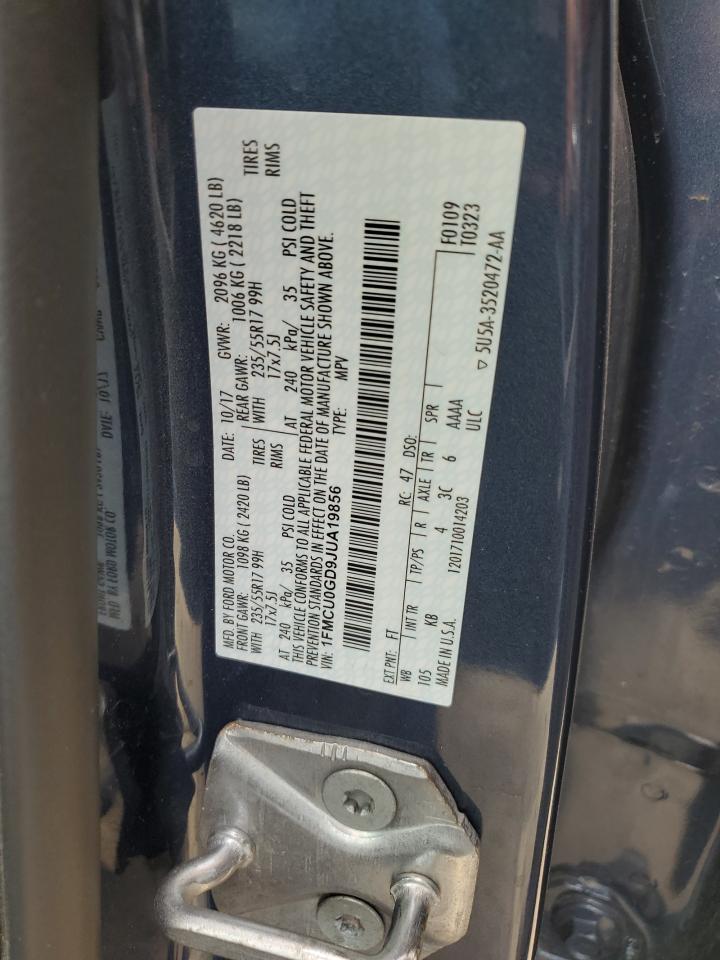 1FMCU0GD9JUA19856 FORD ESCAPE 2018