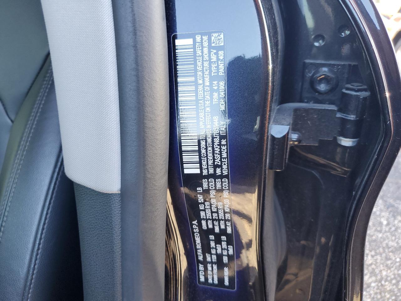 ZASFAKPN8J7B59448 2018 Alfa Romeo Stelvio Sport