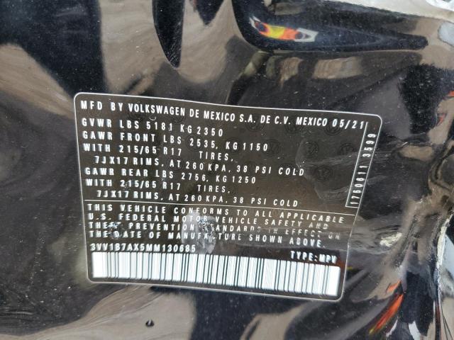 2021 VOLKSWAGEN TIGUAN S - 3VV1B7AX5MM130685