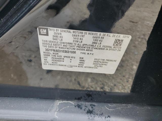 2014 Cadillac Srx VIN: 3GYFNAE31ES631936 Lot: 58923974