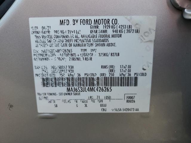 2021 FORD ECOSPORT S - MAJ6S3JL4MC426265