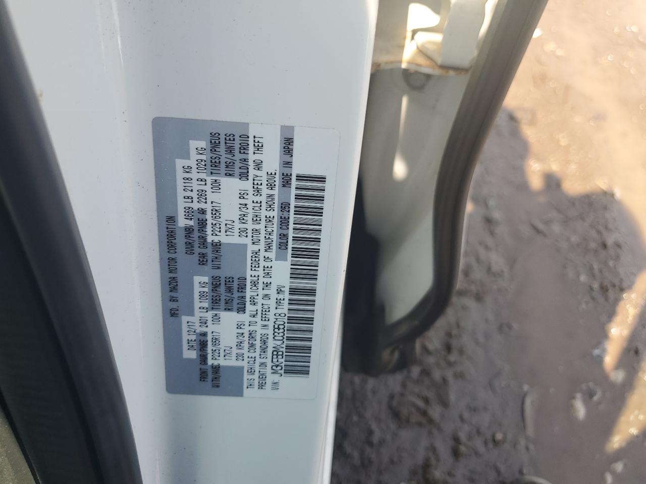 JM3KFBBMXJ0335018 2018 Mazda Cx-5 Sport