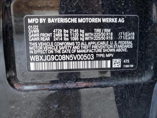 WBXJG9C08N5V00503 BMW X1 XDRIVE2 13