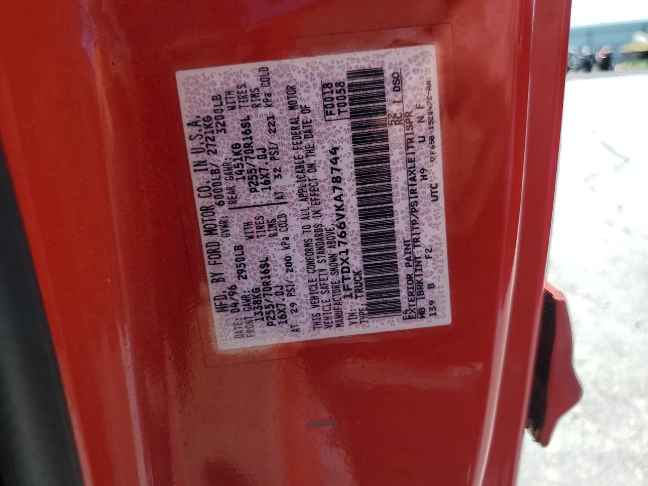 1FTDX1766VKA78744 1997 Ford F150