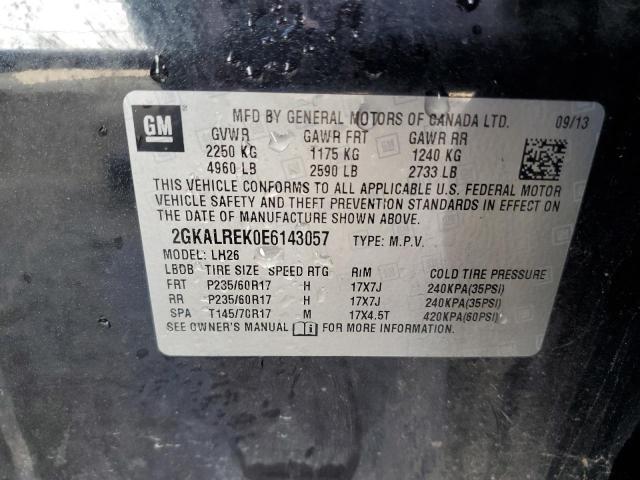 2014 GMC Terrain Sle VIN: 2GKALREK0E6143057 Lot: 57915874