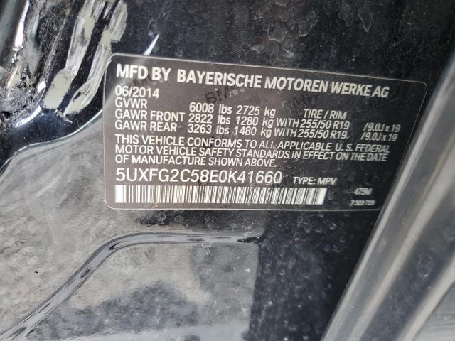 VIN 5UXFG2C58E0K41660 2014 BMW X6, Xdrive35I no.12