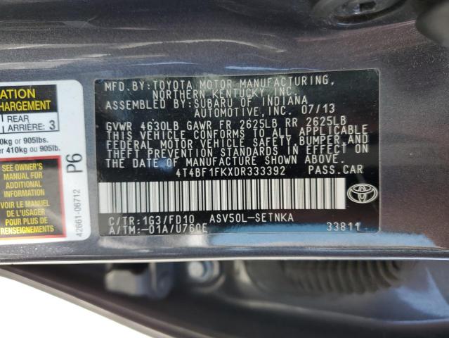 VIN 4T4BF1FKXDR333392 2013 Toyota Camry, L no.12