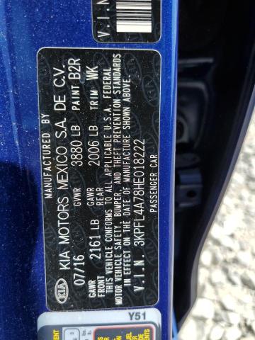 2017 KIA FORTE LX - 3KPFL4A78HE018222