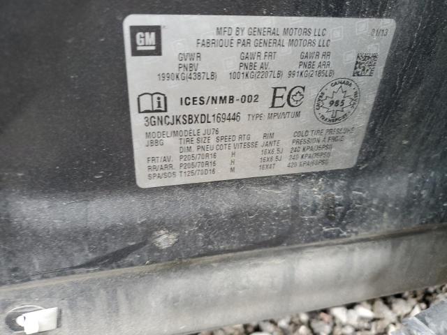 2013 Chevrolet Trax Ls VIN: 3GNCJKSBXDL169446 Lot: 59836434